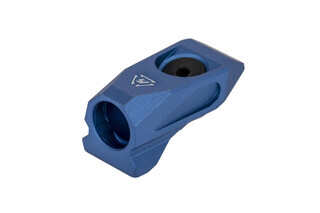 Strike Industries blue LINK ANGLED QD sling mount offers an ergonomic, snag-free design compatible with KeyMod or M-LOK
